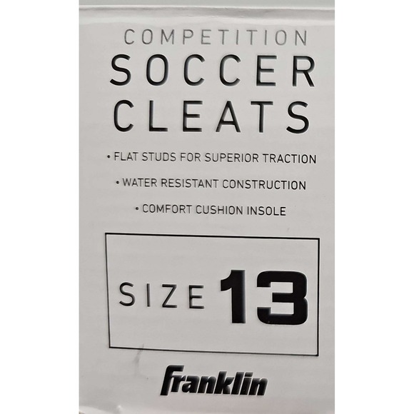 Franklin Sports Size 13 Youth Competition Soccer Cleats Blue & Orange - Picture 5 of 5